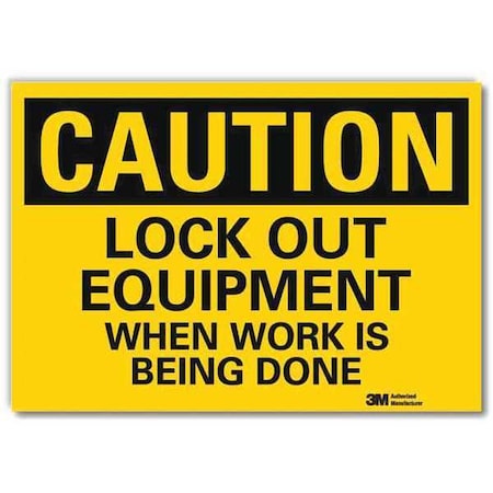 Caution Sign, 10 In Height, 14 In Width, Reflective Sheeting, Horizontal Rectangle, English