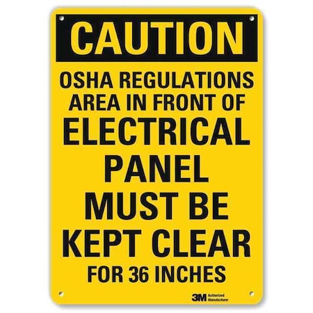 Safety Sign, 10 In Height, 7 In Width, Aluminum, Horizontal Rectangle, English, U4-1572-RA_7X10