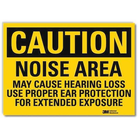 Safety Sign,Use Ear Protection,10 In. W
