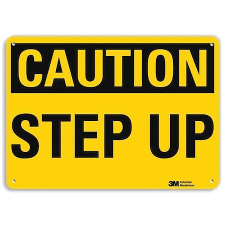 Safety Sign, 10 In Height, 14 In Width, Aluminum, Horizontal Rectangle, English, U4-1690-RA_14X10