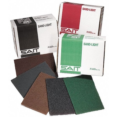 SAIT 77446 Hand Pads, 6 X 9, Stainless (Black), 20-Pack