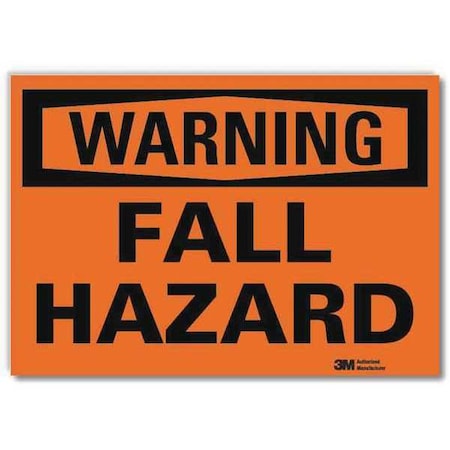 Warning Sign, 10 In Height, 14 In Width, Reflective Sheeting, Horizontal Rectangle, English