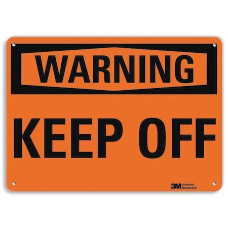 Security Sign, 7 In H, 10 In W, Plastic, Vertical Rectangle, English, U6-1142-NP_10X7