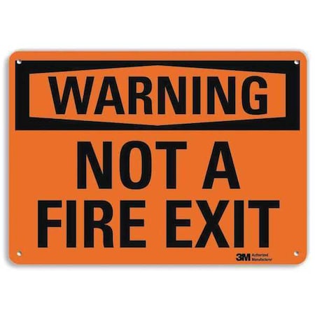 Safety Sign, 10 In Height, 14 In Width, Aluminum, Vertical Rectangle, English