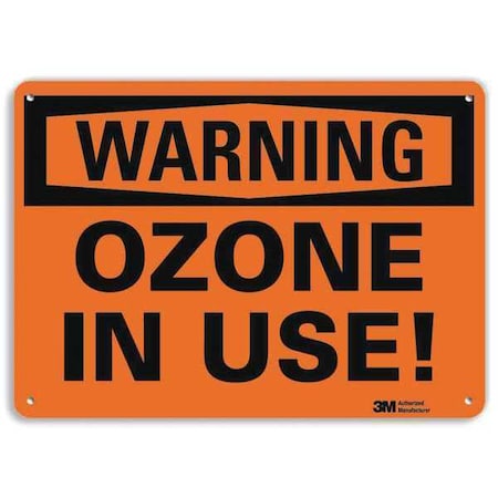 Warning Sign, 10 In H, 14 In W, Plastic, Horizontal Rectangle, English, U6-1192-NP_14X10