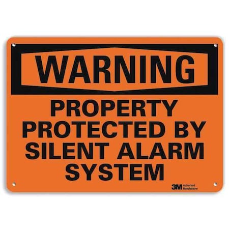 Warning Sign, 7 In H, 10 In W, Plastic, Vertical Rectangle, English, U6-1209-NP_10X7