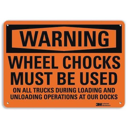 Warning Sign, 10 In H, 14 In W, Aluminum, Horizontal Rectangle, English, U6-1278-NA_14x10