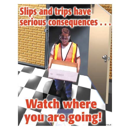 Safety Poster,Slips And Trips,ENG