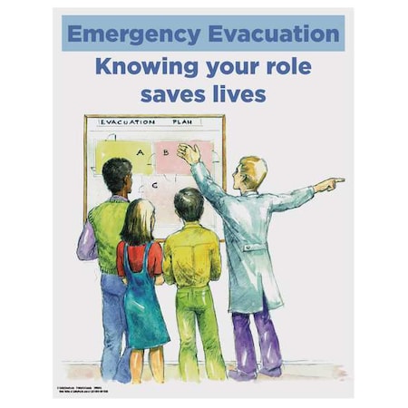 Safety Poster,Emergency Evacuation,ENG