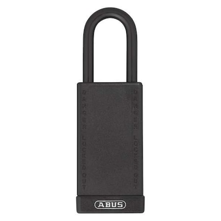 Lockout Padlock,KA,Black,3H