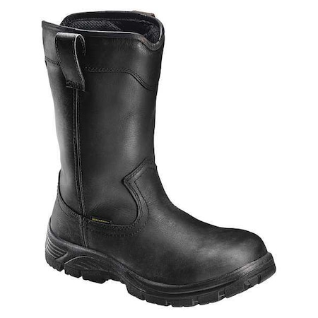 Size 11-1/2 Men's Wellington Boot Composite Work Boot, Black