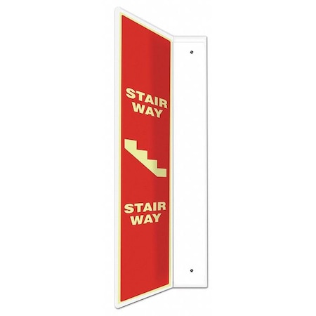 L-Shape Projection Sign, 24 H, 4 W, Plastic, L-Shaped, English, PSP749