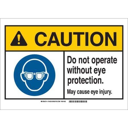 Caution Sign,10W,Fiberglass,Oper Eye
