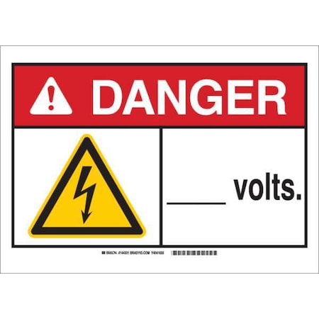 Danger Sign,Volts,B-401,7H