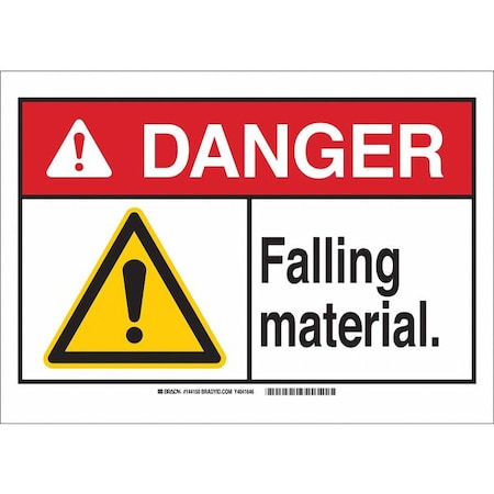 Danger Sign,Falling Material,B-302,7H, 144148