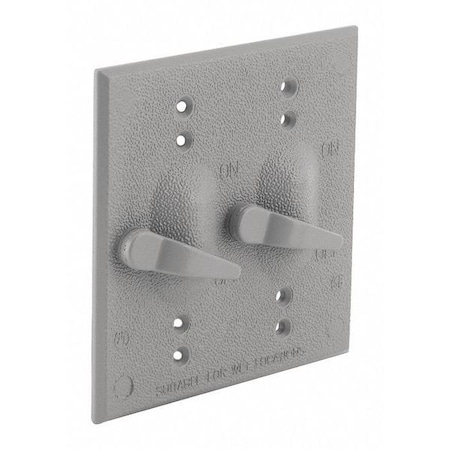 2 Gang Lever Switch Cover