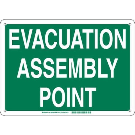 Emergency Sign,B-401,Plastic,10H,Text