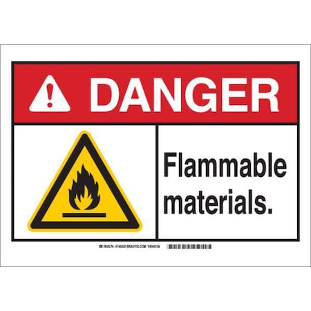 Danger Sign, 7 In H, 10 In W, Rectangle, English, 145054