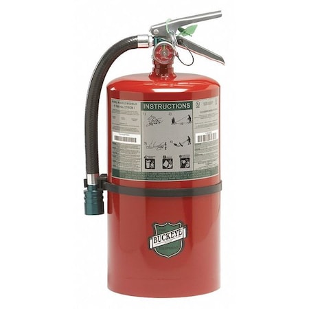 Fire Extinguisher, 1A:10B:C, Halotron, 11 Lb