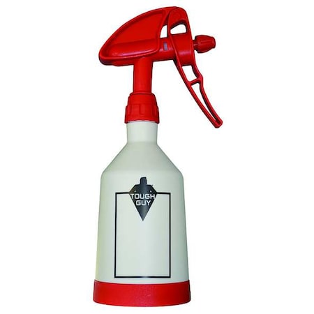 0.5L White/Red, High Density Polyethylene Dual Spray Bottle