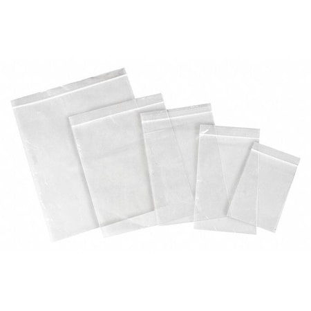 Reclosable Poly Bag Zipper Seal 12 X 10, 1.8 Mil, Clear, Pk1000
