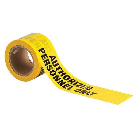 Barricade Tape,3in.W,200ft,Auth Person