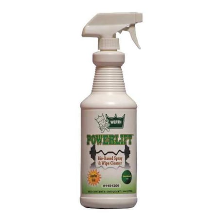 Liquid 1 Qt. Bio-Based Spray & Wipe Cleaner Degreaser, Trigger Spray Bottle 12 PK