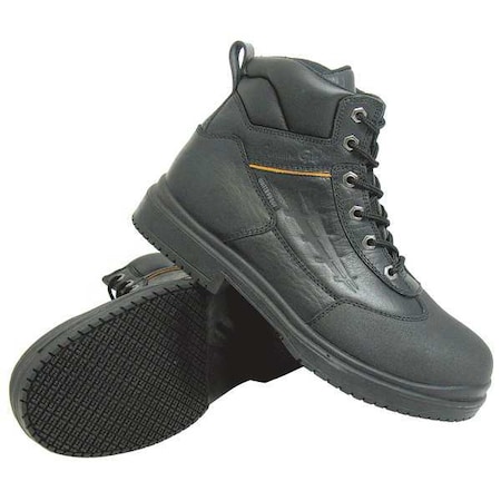 Size 8-1/2 Unisex 6 In Work Boot Steel Work Boot, Black