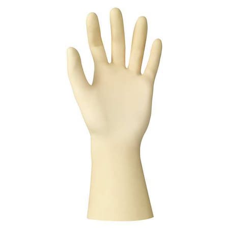 Disposable Gloves, Natural Rubber Latex, Powder Free, Beige, S, 200 PK