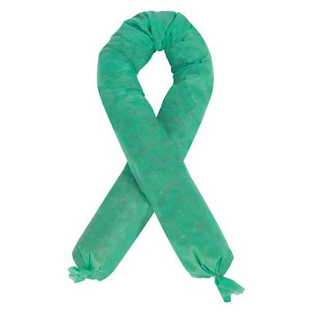Absorbent Sock,Green,12 Gal.,PK12
