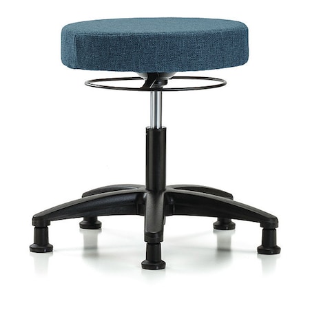 Desk Stool,Fabric,Glides,Blu