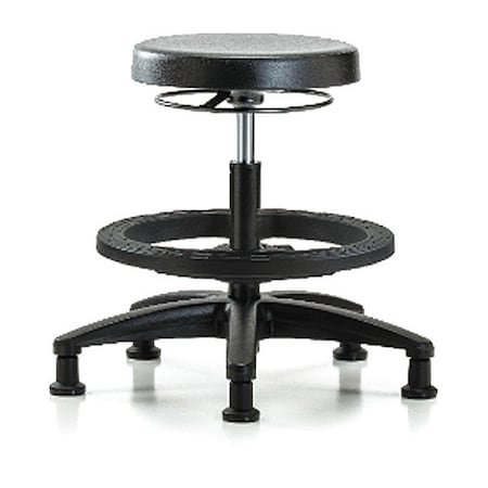 Bench Stool,Med,Poly,BF,Glides