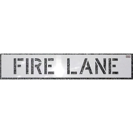 Stencil,Fire Lane,4 X 3 In.