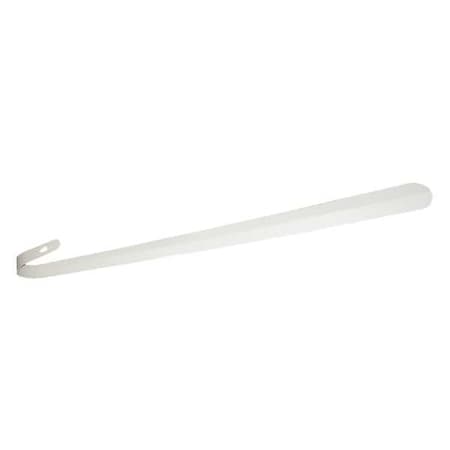 Shoe Horn,Wht,Steel,Latex Free