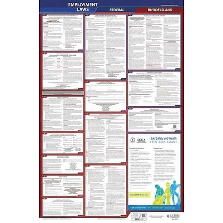 LaborLaw Poster,Fed/STA,RI,ENG,40Wx26inH