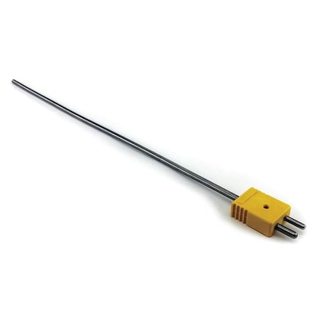 Thermocouple Probe,K,12in,Inconel,19 AWG