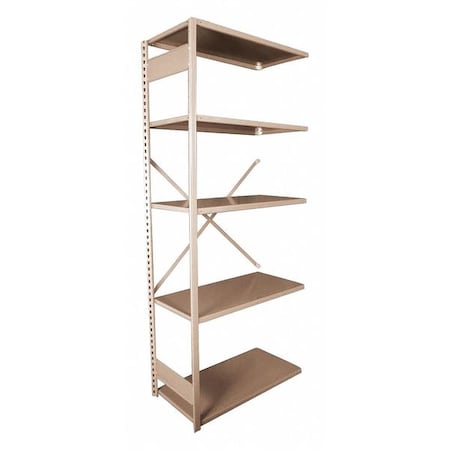 Metal Shelving, 18D X 42W X 84H, 5 Shelves, Steel