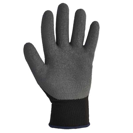 G40 Latex Coated Gloves (97271), Black & Grey, Medium (8), 1 Pair