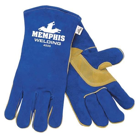 Welding Gloves, Cowhide Palm, L, PR