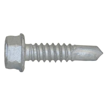 Self-Drilling Screw, 1/4 X 1 In, Climaseal Steel Hex Head External Hex Drive, 250 PK