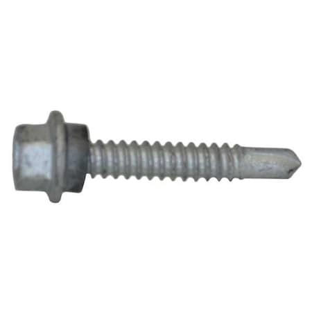 Self-Drilling Screw, 1/4 X 1-1/2 In, Climaseal Steel Hex Head Hex Drive, 250 PK