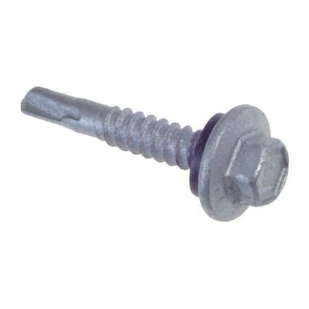 Self-Drilling Screw, #12 X 3/4 In, Climaseal Steel Hex Head External Hex Drive, 500 PK