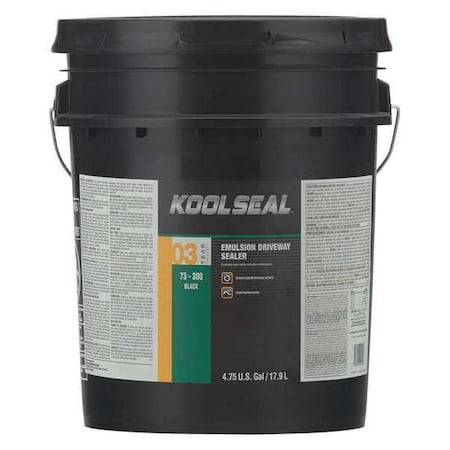 5 Gal. Sealer, Black Protective Finish, Black