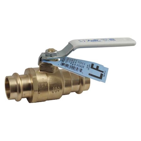 1-1/2 Press Brass Ball Valve Inline