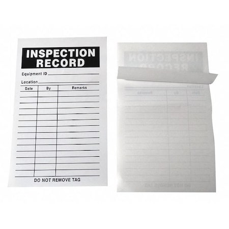 InspectionRecordLabel,3in W X 5in H,PK25