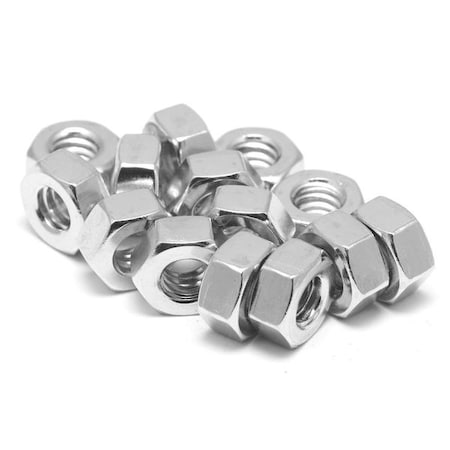 Heavy Hex Nut, 1/4-20, 18-8 Stainless Steel, Not Graded, Advanced Corrosion Resistance, 50 PK