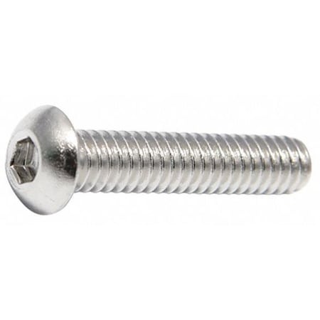 M4-0.70 Socket Head Cap Screw, Plain Stainless Steel, 10 Mm Length, 50 PK