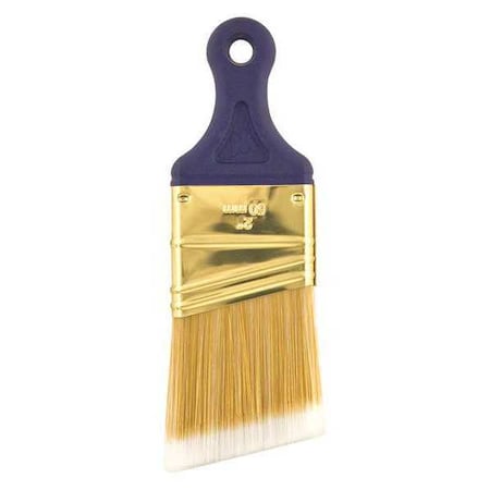 2 Angle Sash Paint Brush, White China Bristle, Plastic Handle
