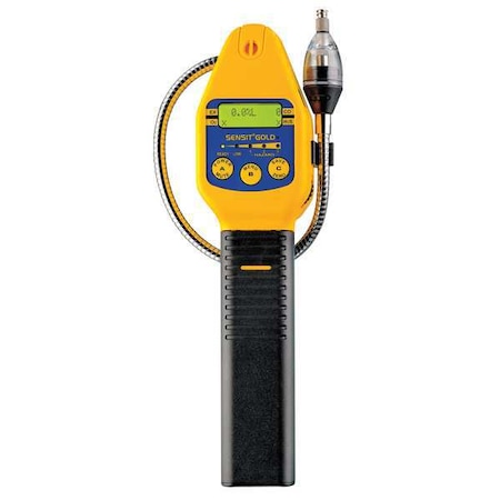 Multi-Gas Detector, 3 Gas, 12 Hr Battery Life, Yellow