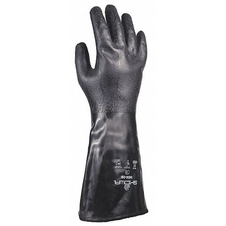 14 Chemical Resistant Gloves, Neoprene, L, 1 PR